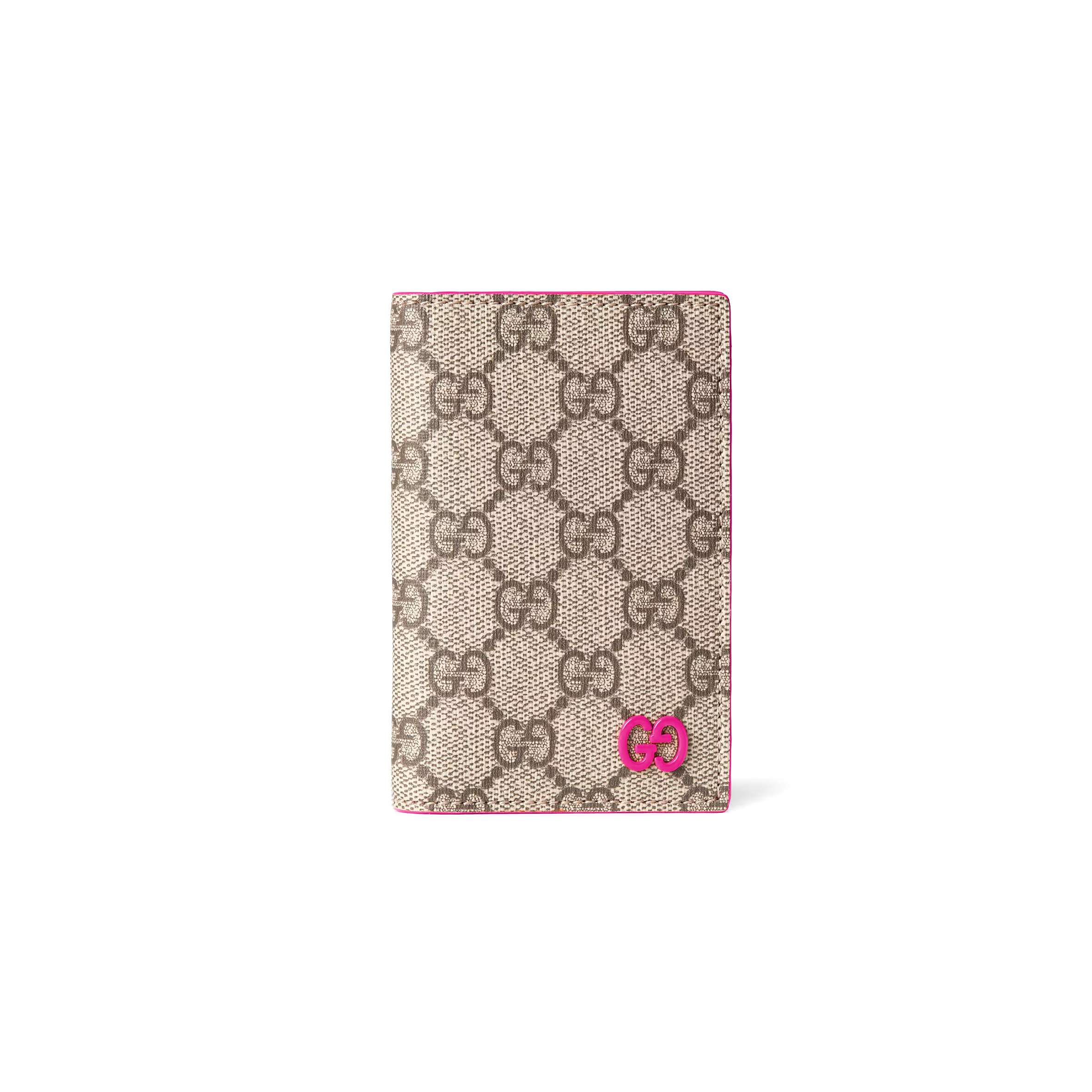 GUCCI PINK INTERIOR GG LONG CARD CASE ‎768249 (15*12cm)